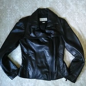 Michael Kors Moto Leather Jacket